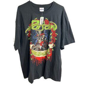 2010 Poison “Nothing But A Good Time” T Shirt Size 2XL Black Music Band Rock